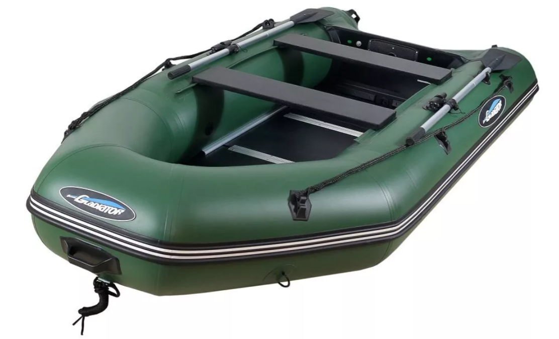 МОТОРНО-ГРЕБНАЯ ЛОДКА ПВХ GLADIATOR А 340 ТК С ФАНЕРНЫМ ПОЛОМ в Раменском