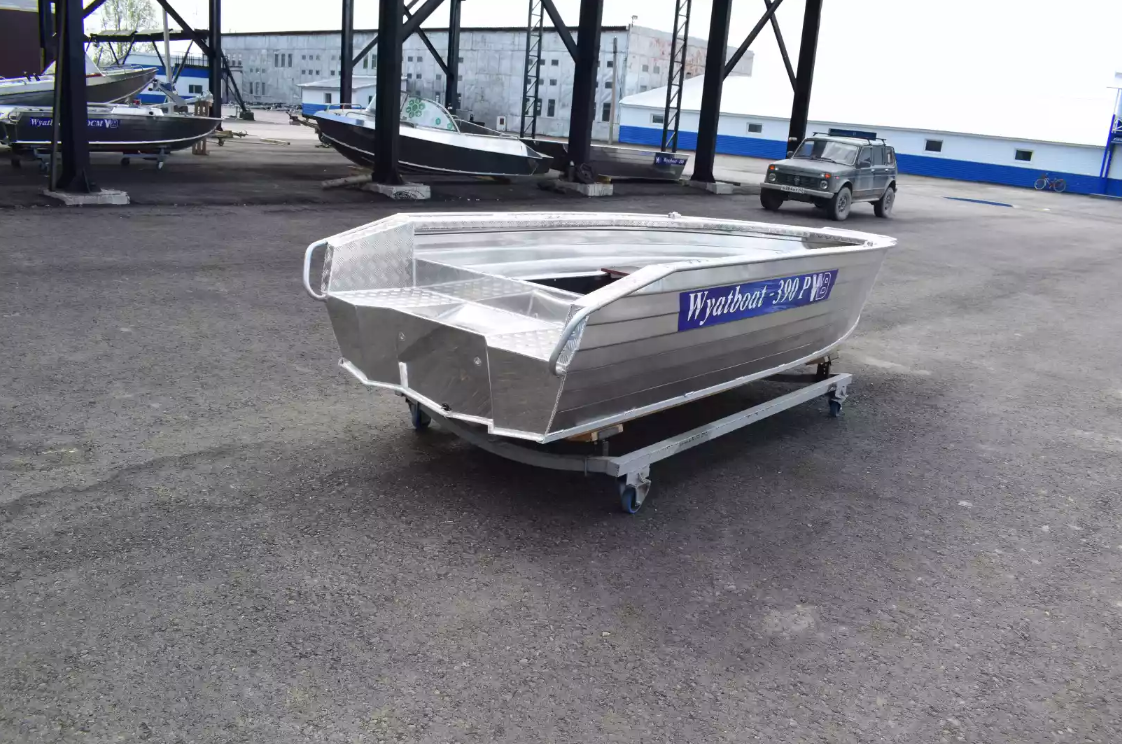 Алюминиевая лодка Wyatboat-390Р Увеличенный борт в Раменском