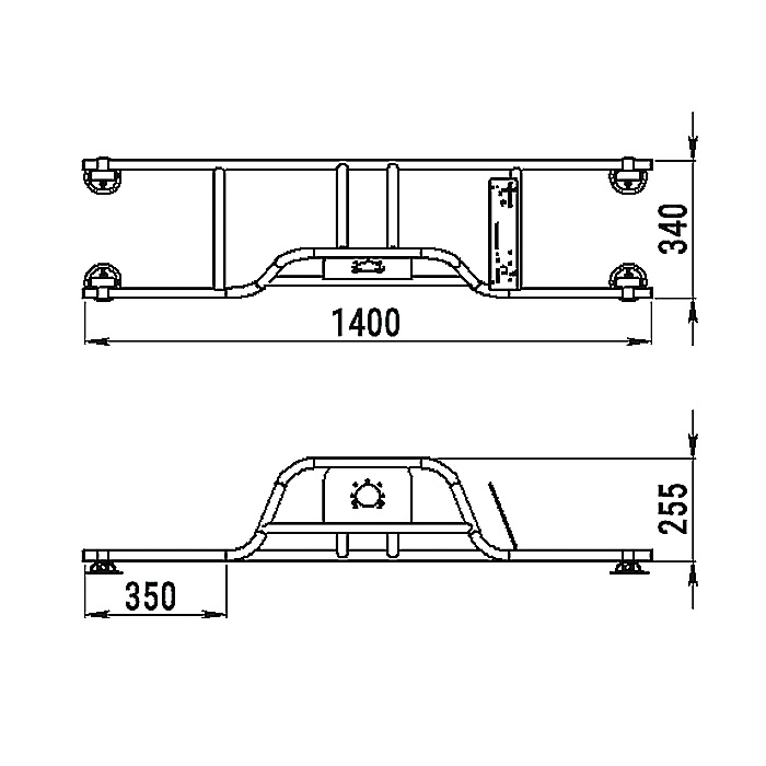 Стойка рулевая с бортовым креплением малая в Раменском