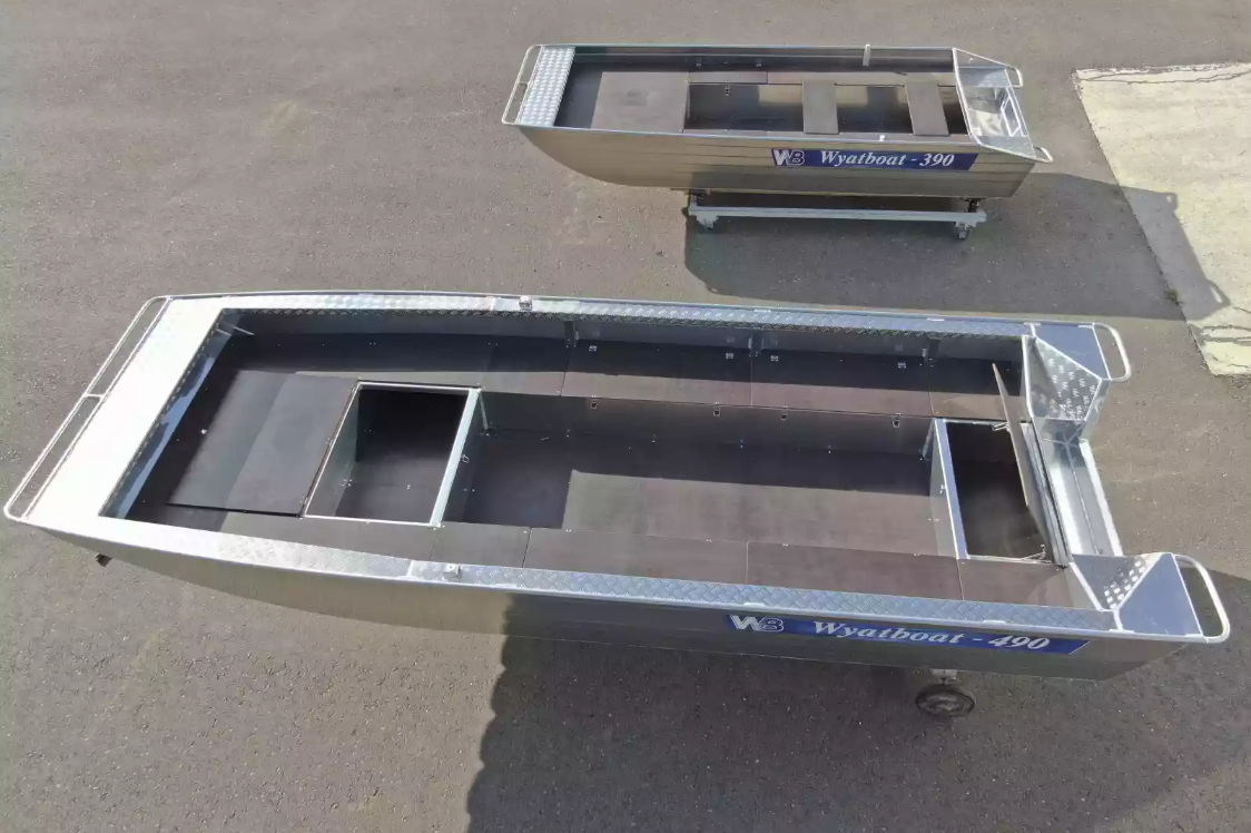 Алюминиевая лодка Wyatboat-490 Jonboat в Раменском