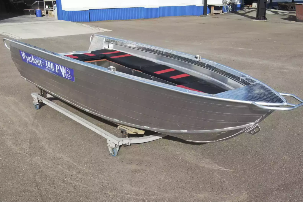 Алюминиевая лодка Wyatboat-390РМ увеличенный борт в Раменском