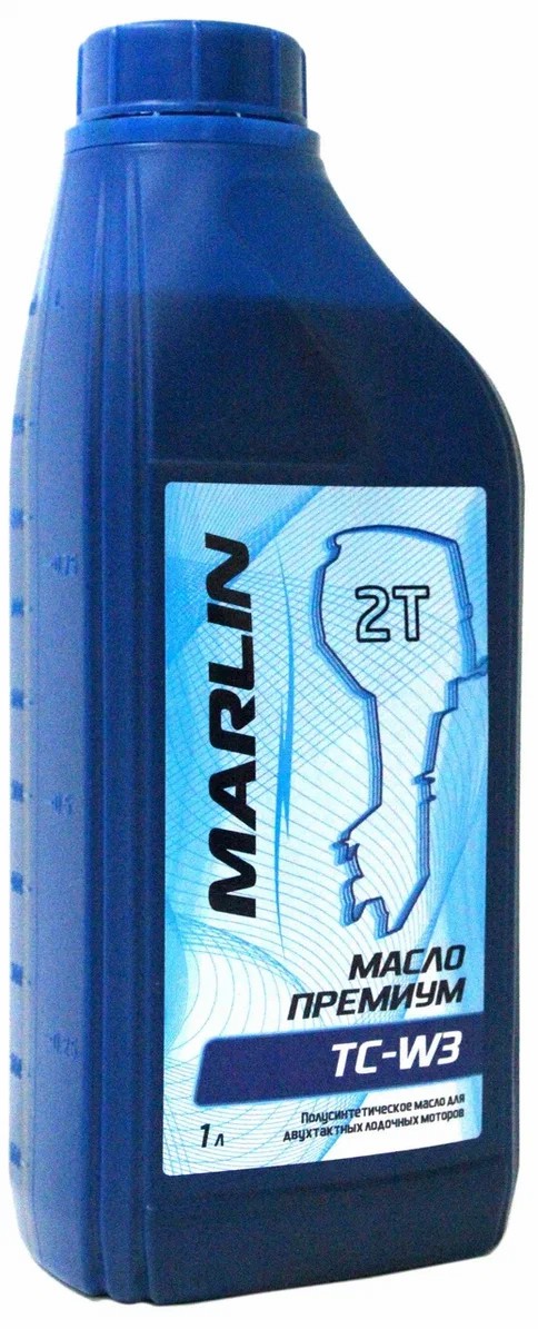МАСЛО ПОЛУСИНТЕТИЧЕСКОЕ MARLIN ПРЕМИУМ 2Т, TC-W3, 1 ЛИТР в Раменском