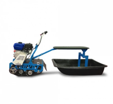 Мотобуксировщик НЕВА МС-1К с санями и сиденьем в Раменском