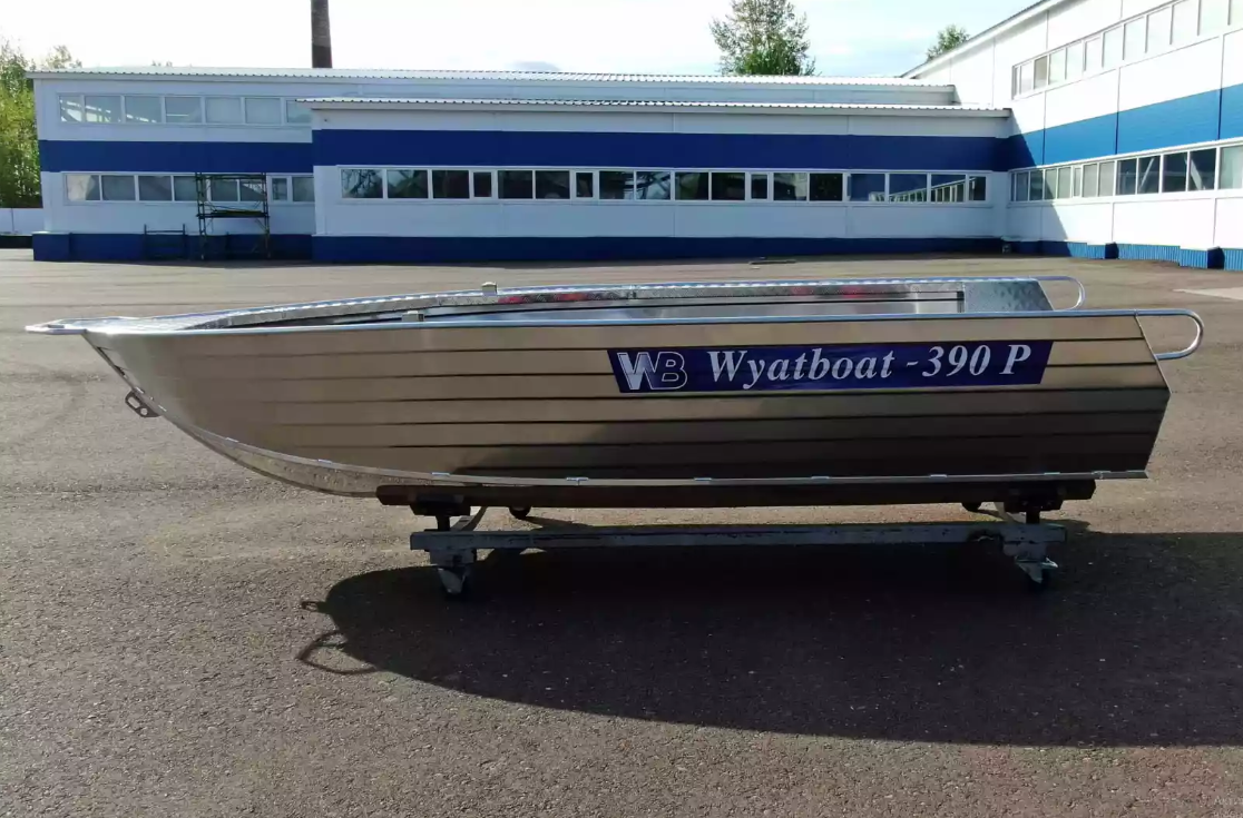 Алюминиевая лодка Wyatboat-390РМ увеличенный борт в Раменском