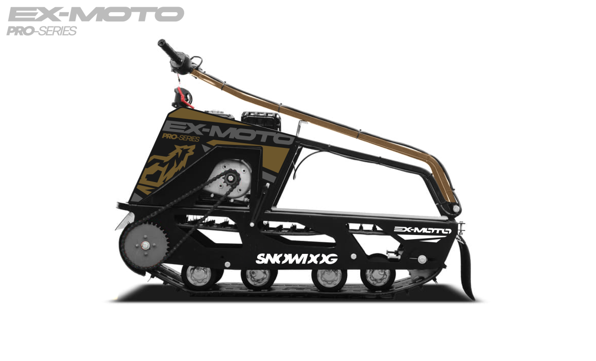 Мотобуксировщик EX-MOTO SNOWDOG S380 8л.с. в Раменском