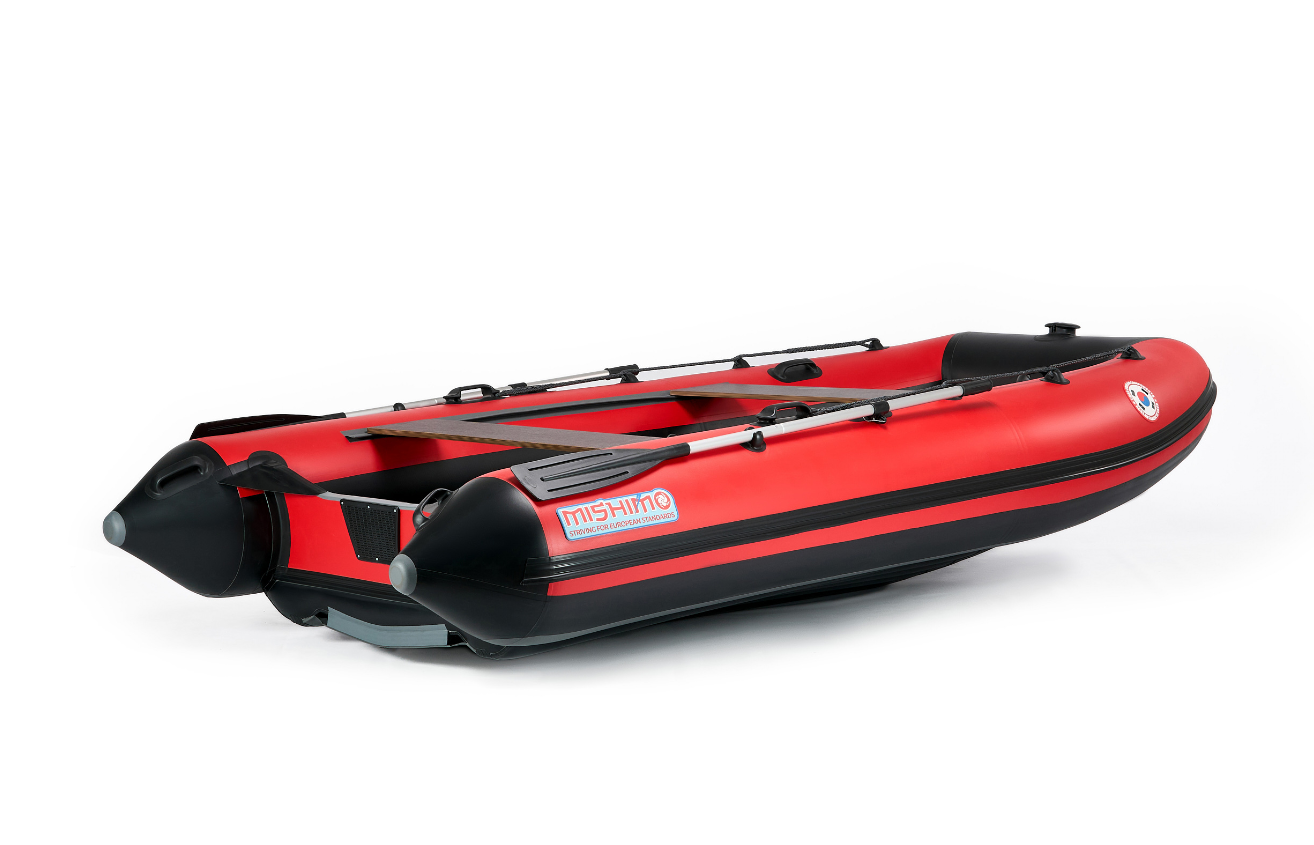 КОМПЛЕКТ ЛОДКА MISHIMO RAPID 380 PRO+ ЛОДОЧНЫЙ МОТОР MARLIN MP 9.9 (20) AMHS PROLINE FORCE в Раменском