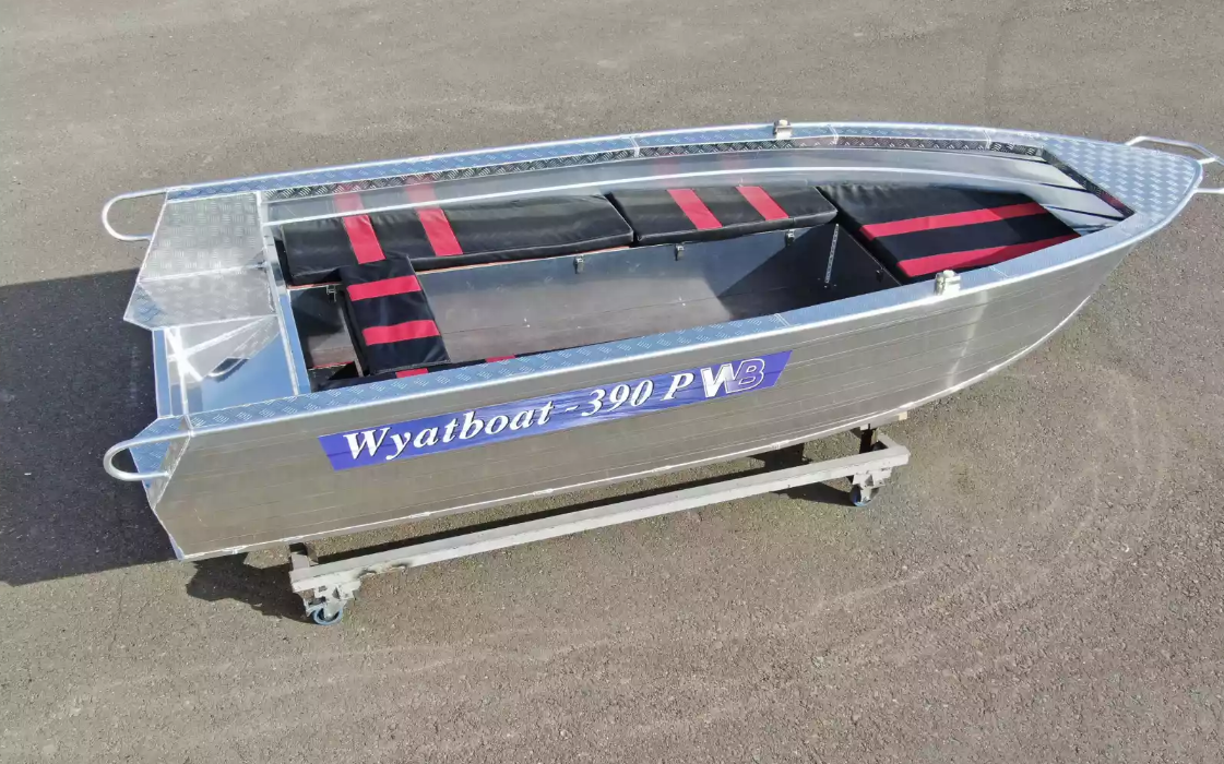 Алюминиевая лодка Wyatboat-390РМ увеличенный борт в Раменском