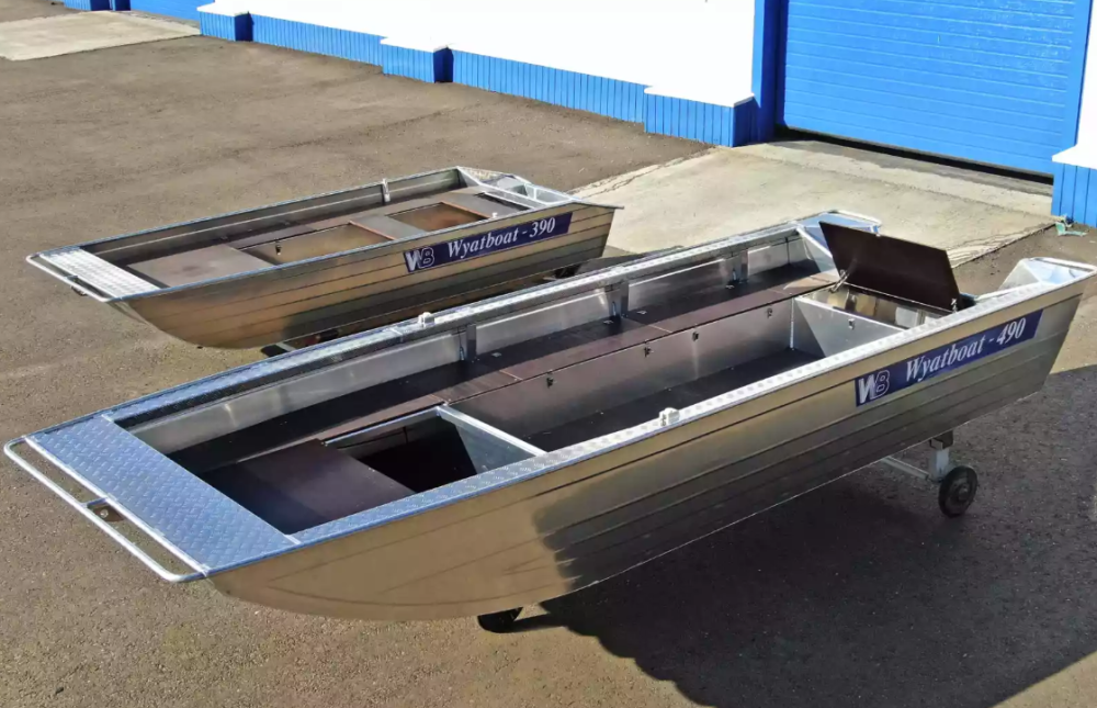 Алюминиевая лодка Wyatboat-490 Jonboat в Раменском