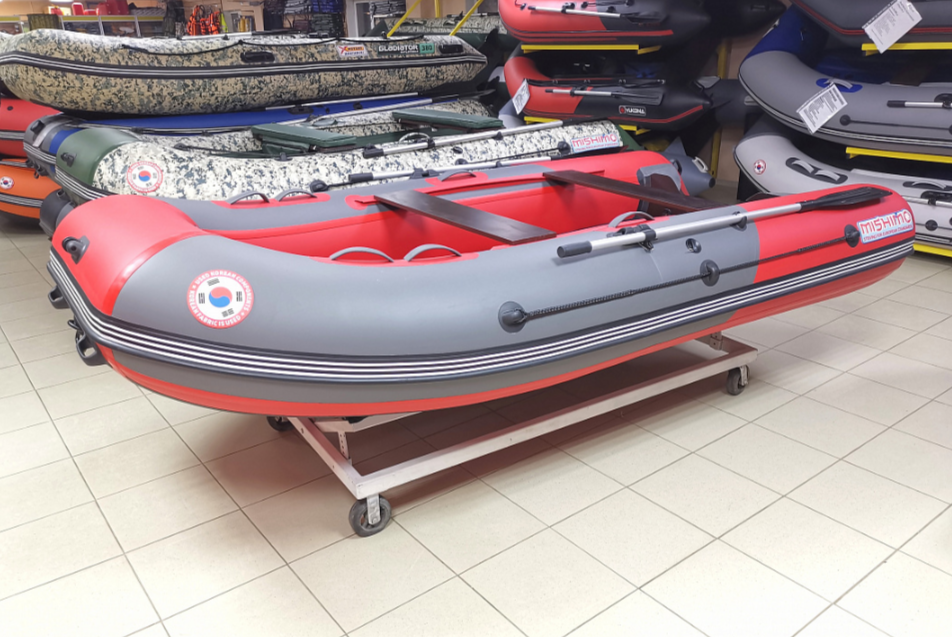 КОМПЛЕКТ Лодка MISHIMO PRO 350 + ЛОДОЧНЫЙ МОТОР MARLIN MP 9.9 (20) AMHS PRO в Раменском