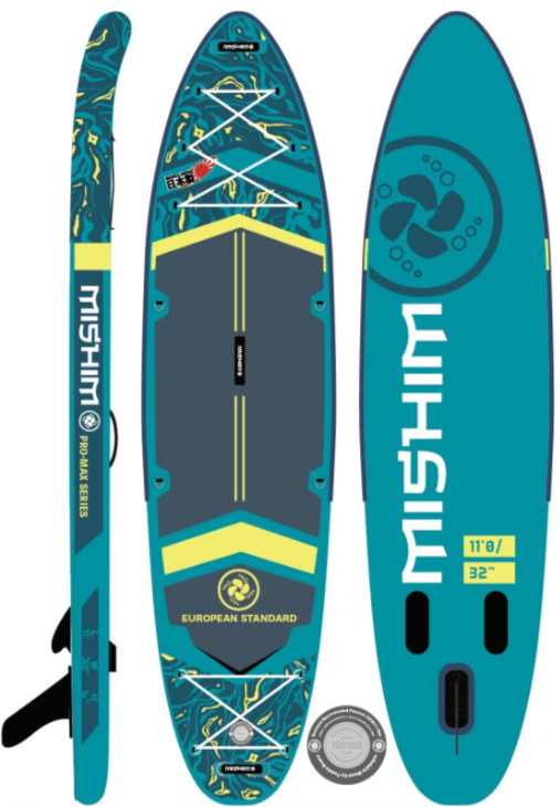 SUP (САП) Доска MISHIMO PRO-MAX Light Teal 12,6’ (385см) в Раменском