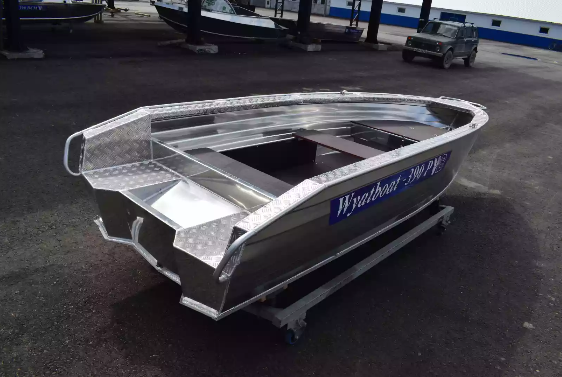 Алюминиевая лодка Wyatboat-390Р Увеличенный борт в Раменском