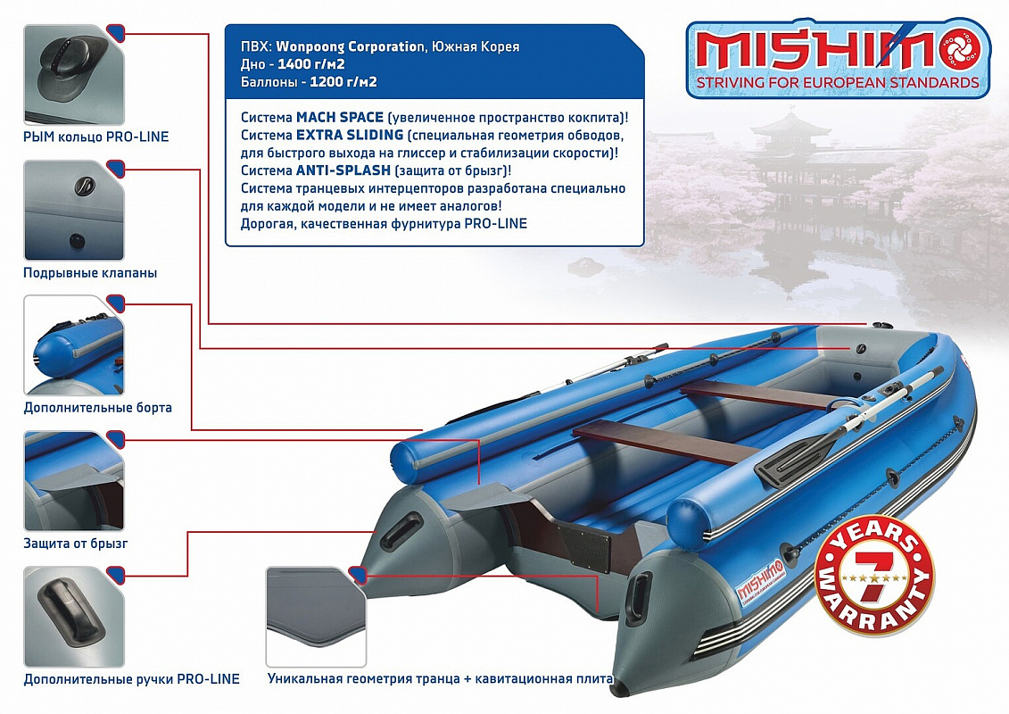 Лодка MISHIMO FAMILY LITE DF 400 в Раменском
