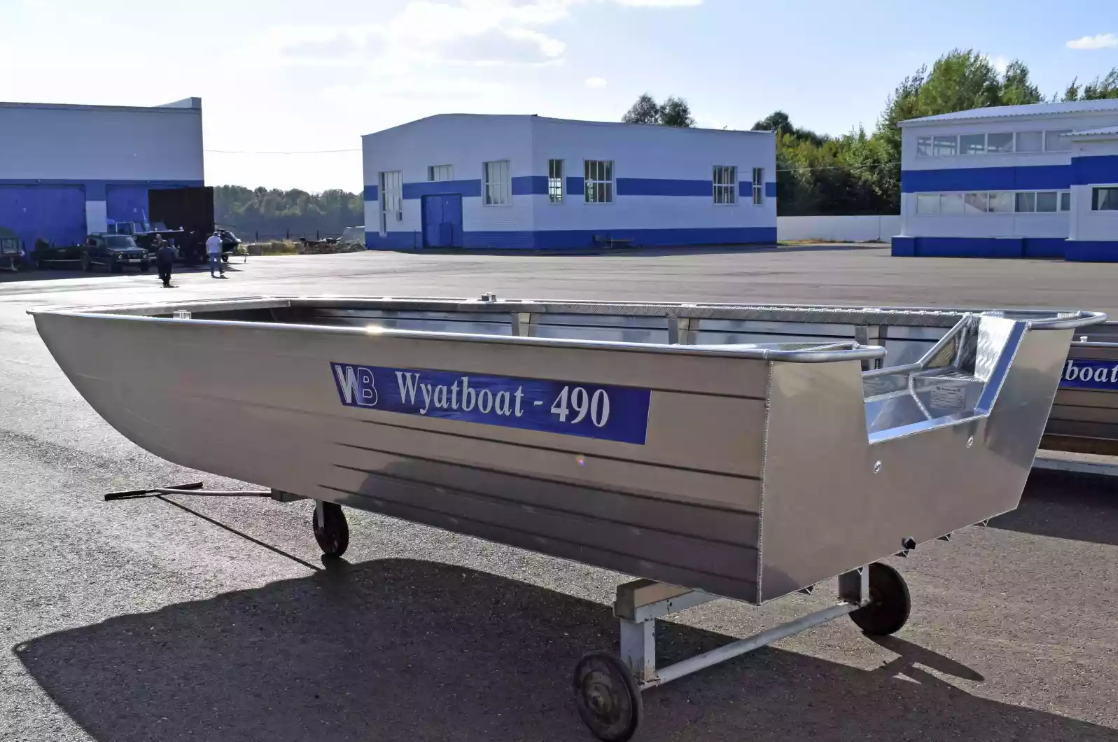 Алюминиевая лодка Wyatboat-490 Jonboat в Раменском