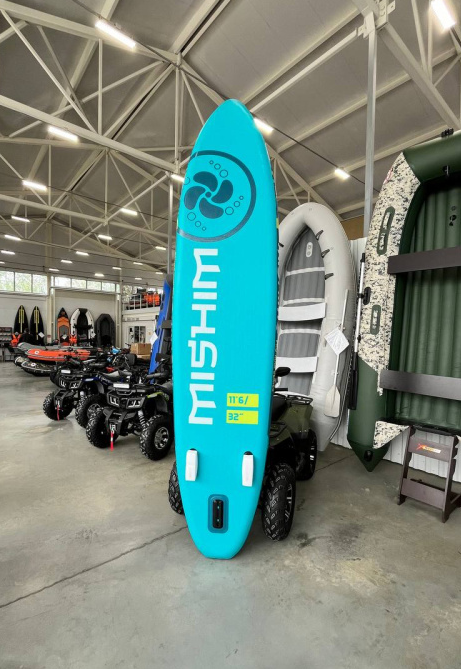 SUP (САП) Доска MISHIMO PRO-MAX Light Teal 12,6’ (385см) в Раменском