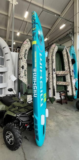 SUP (САП) Доска MISHIMO PRO-MAX Light Teal 12,6’ (385см) в Раменском