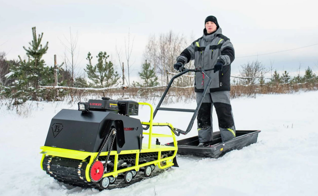 Мотобуксировщик Бурлак ХОЗЯИН-1 (капот металл) в Раменском