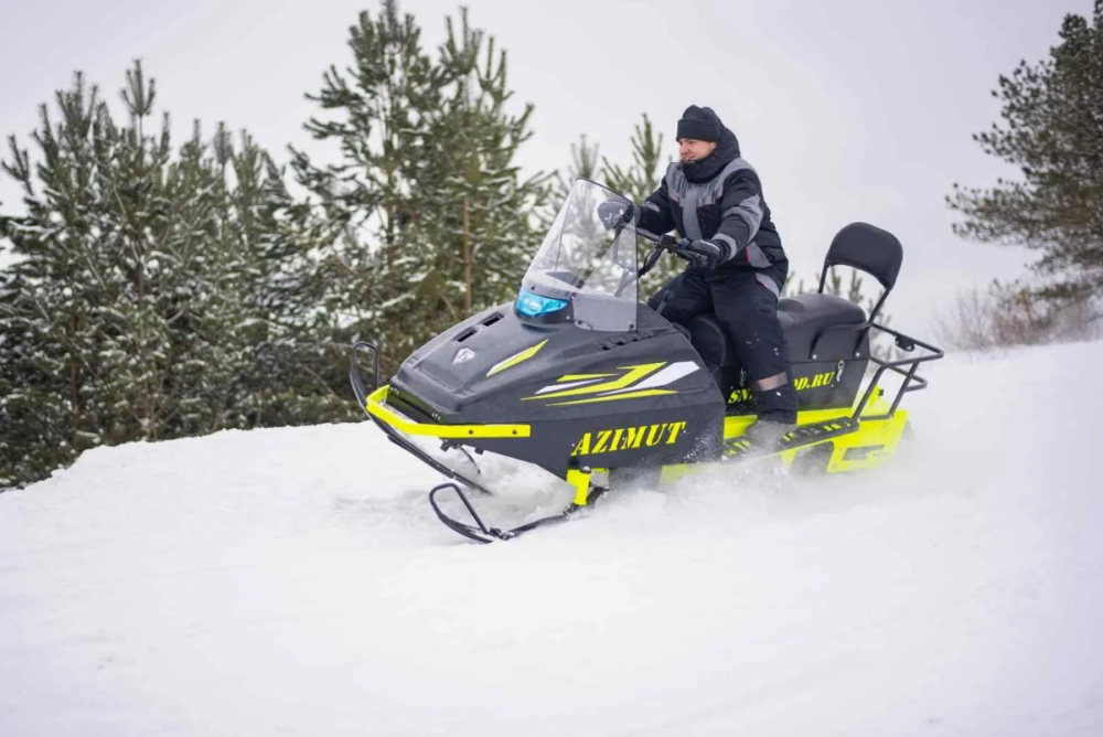 Миниснегоход Бурлак Азимут 24 л.с. , эл.запуск, реверс, тормоз гидравл, капот черный в Раменском