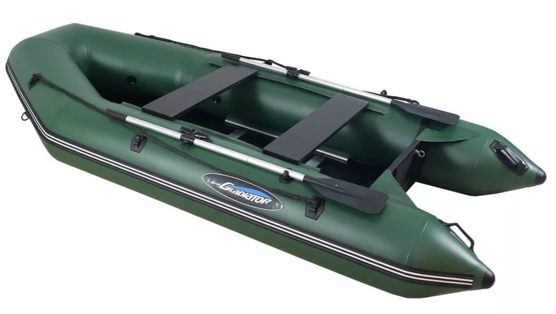 МОТОРНО-ГРЕБНАЯ ЛОДКА ПВХ GLADIATOR А 340 ТК С ФАНЕРНЫМ ПОЛОМ в Раменском