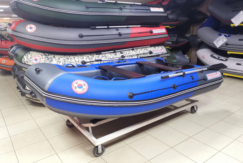 КОМПЛЕКТ Лодка MISHIMO PRO 350 + ЛОДОЧНЫЙ МОТОР MARLIN MP 9.9 (20) AMHS PRO в Раменском