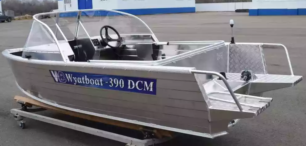 Алюминиевая лодка Wyatboat-390 DCM Увеличенный борт в Раменском