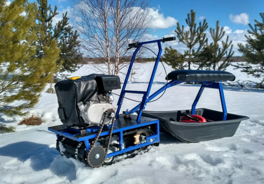 Мини-мотобуксировщик Альбатрос-М с фарой в Раменском