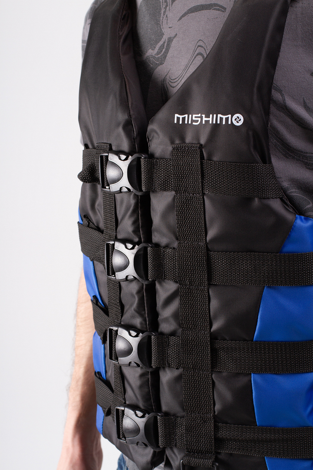 Жилет спасательный MISHIMO PRO Премиум качества Черно-синий в Раменском