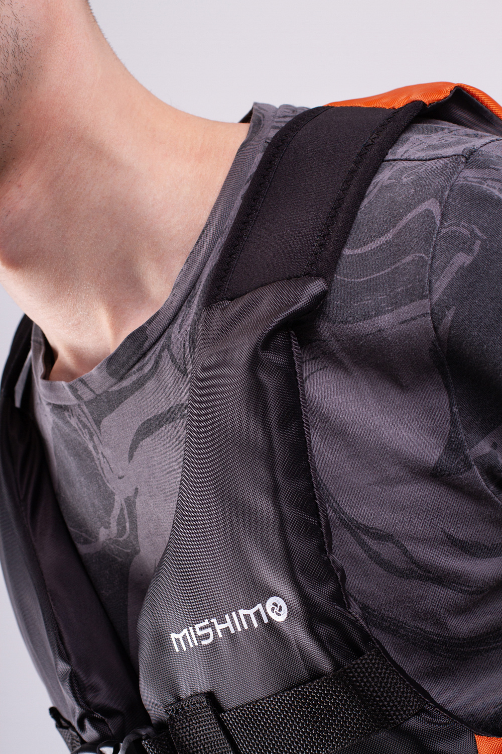 Жилет спасательный MISHIMO PRO Премиум качества Черно-оранжевый в Раменском