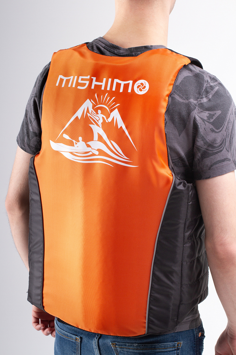 Жилет спасательный MISHIMO PRO Премиум качества Черно-оранжевый в Раменском
