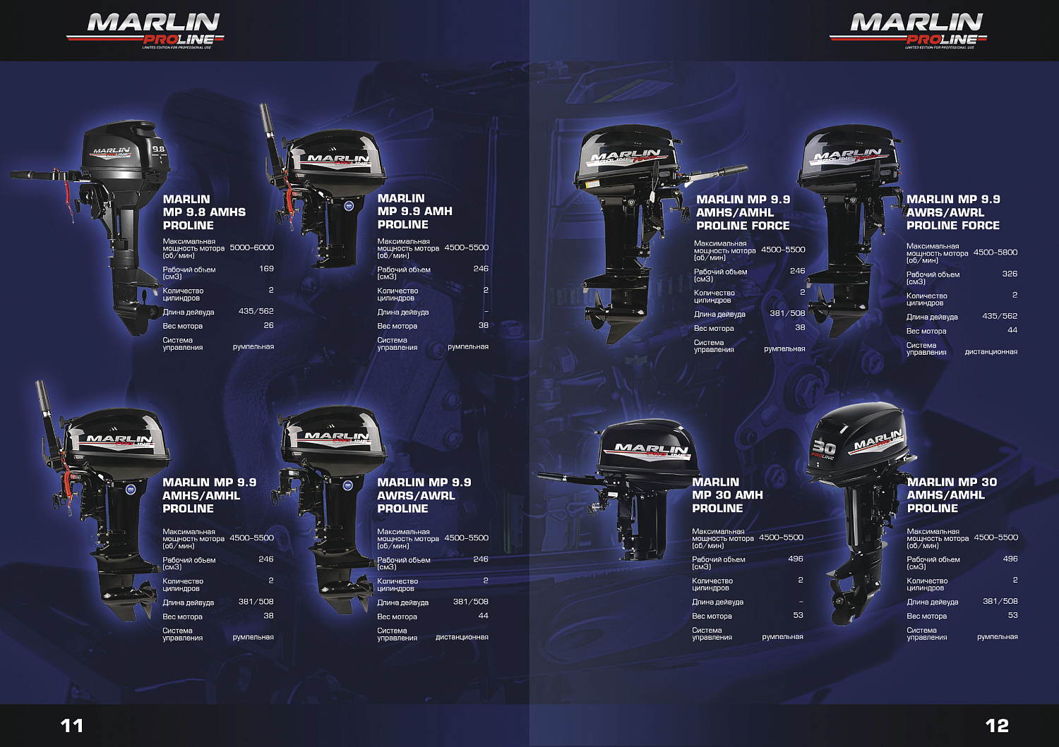 Лодочный мотор MARLIN PROLINE MP 9,8 AMHS в Раменском